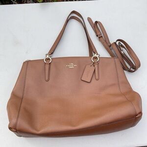 Coach Tan Leather Shoulder Bag